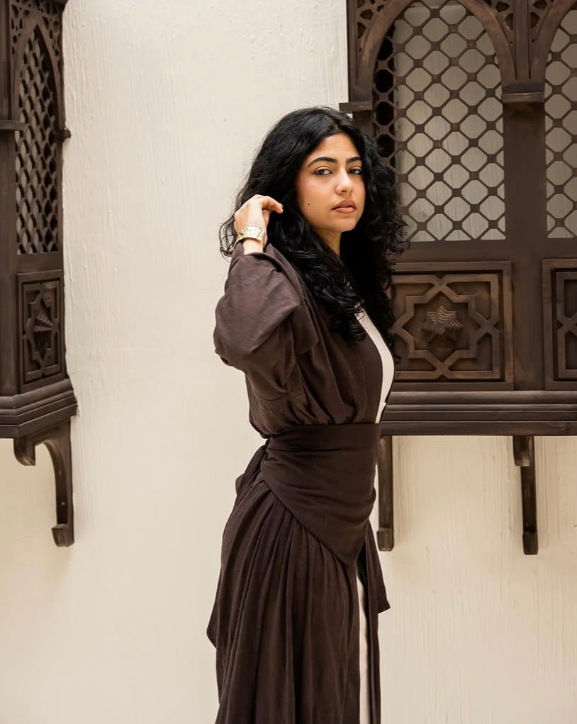Taupe Brown Cardigan